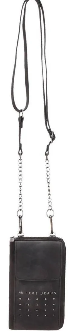Portafoglio porta smartphone a tracolla Pepe Jeans Holly 77553 Nero
