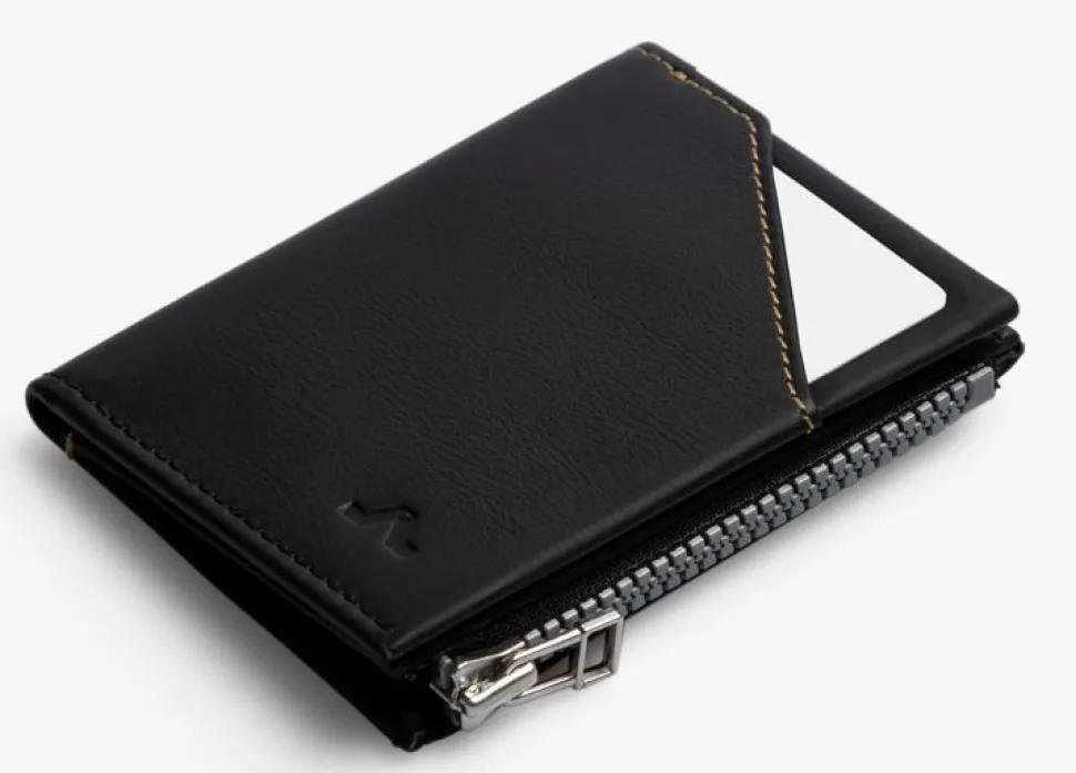 Portafoglio ROIK Zip Coin Black