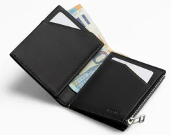 Portafoglio ROIK Zip Coin Black