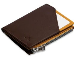 Portafoglio ROIK Zip Coin Brown Mustard