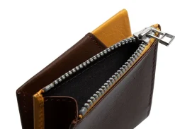 Portafoglio ROIK Zip Coin Brown Mustard