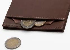 Portafoglio sottile ROIK Avenue Brown