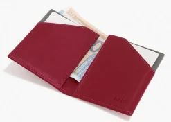 Portafoglio sottile ROIK City Burgundy