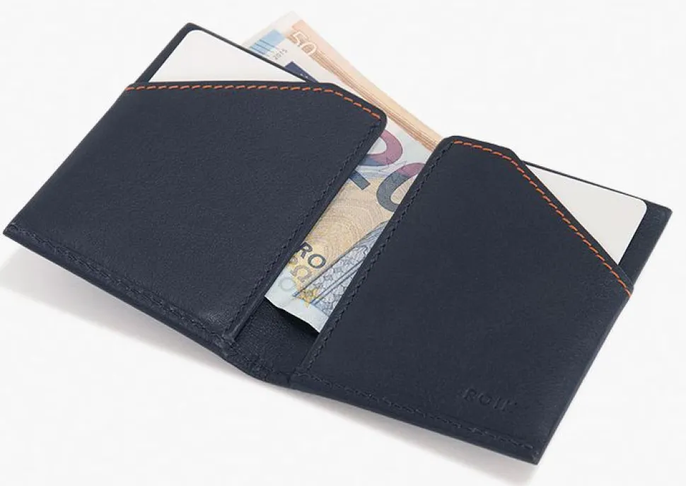 Portafoglio sottile ROIK City Blue Navy