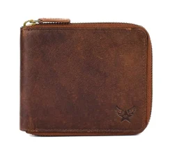 Portafoglio uomo con zip Avirex Durango DRN07 Cognac