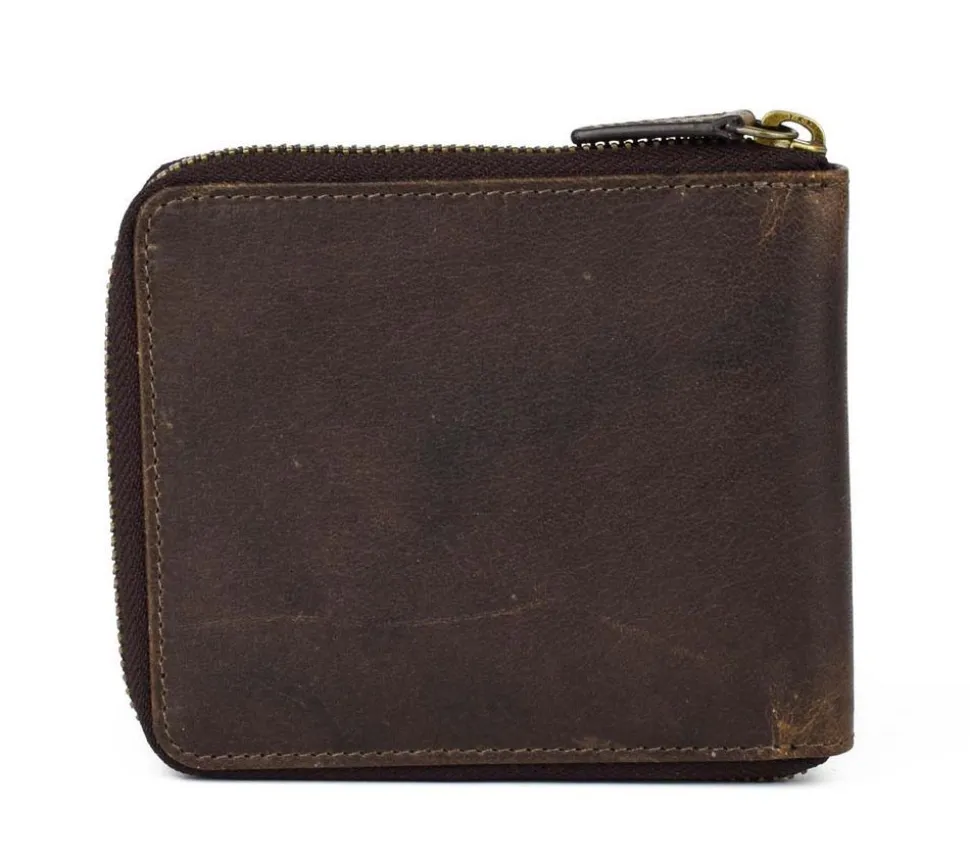 Portafoglio uomo con zip Avirex Durango DRN07 Marrone