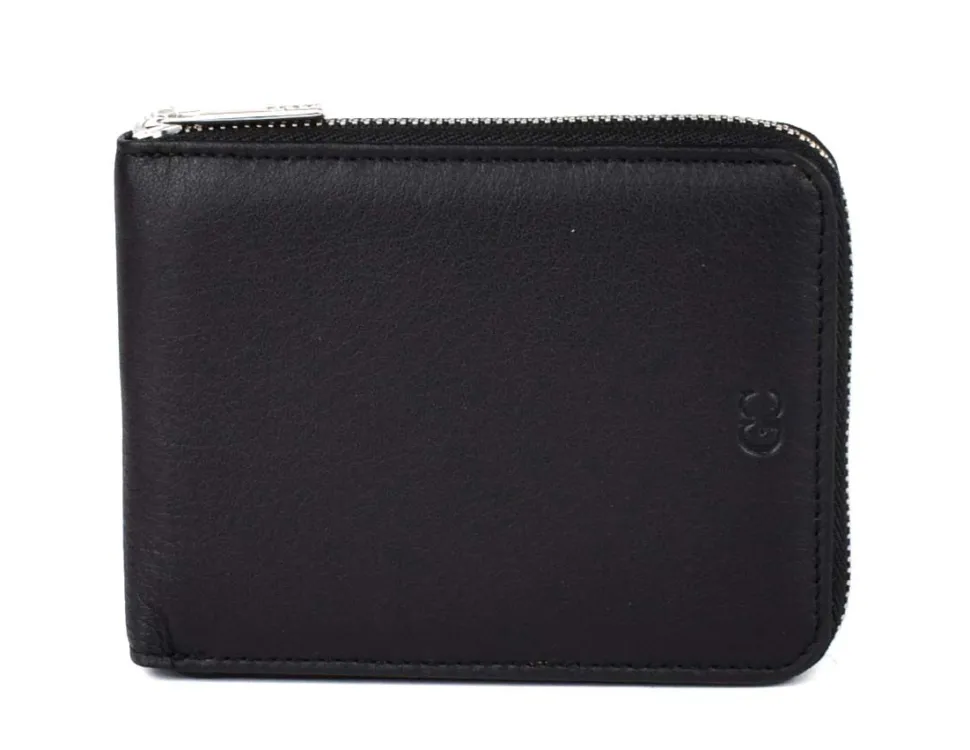 Portafoglio uomo con zip Gianfranco Corti Wild 4412 Nero