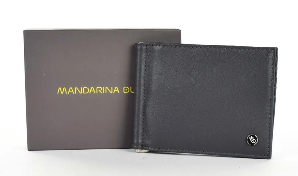Portafoglio uomo fermasoldi a molla Mandarina Duck Downtown JRP06 Iron Gate