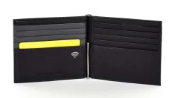 Portafoglio uomo fermasoldi a molla Mandarina Duck Downtown JRP06 Nero