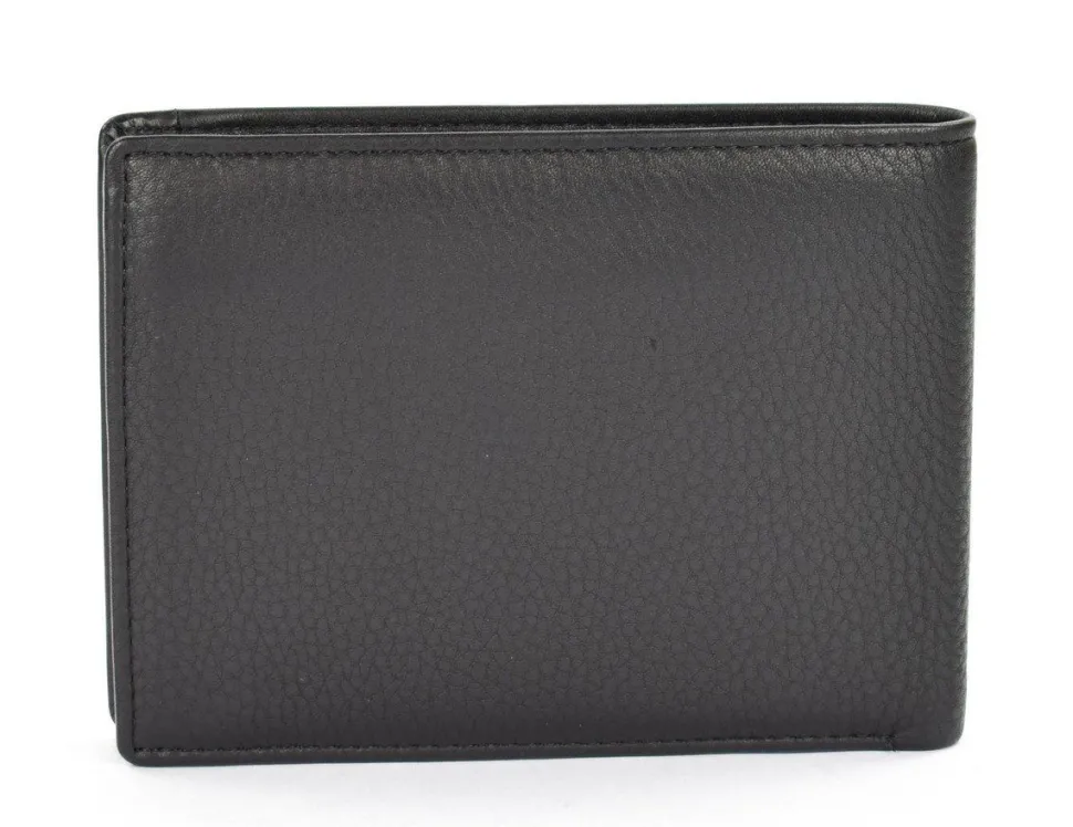 Portafoglio uomo in pelle Mandarina Duck Dual UDP02 Nero