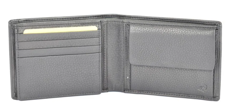 Portafoglio uomo in pelle Mandarina Duck Dual UDP02 Nero