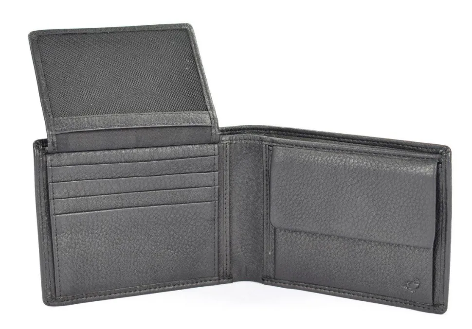 Portafoglio uomo in pelle Mandarina Duck Dual UDP02 Nero