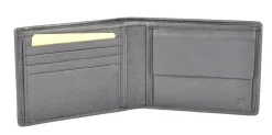 Portafoglio uomo in pelle Mandarina Duck Dual UDP01 Nero