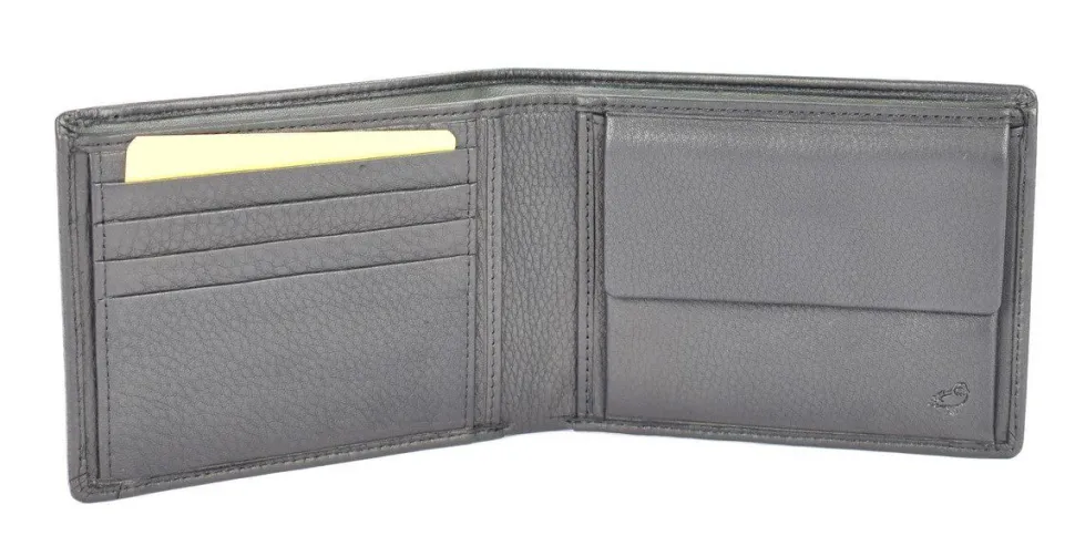 Portafoglio uomo in pelle Mandarina Duck Dual UDP01 Nero
