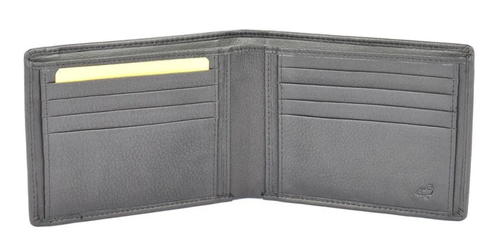 Portafoglio uomo in pelle Mandarina Duck Dual UDP03 Nero