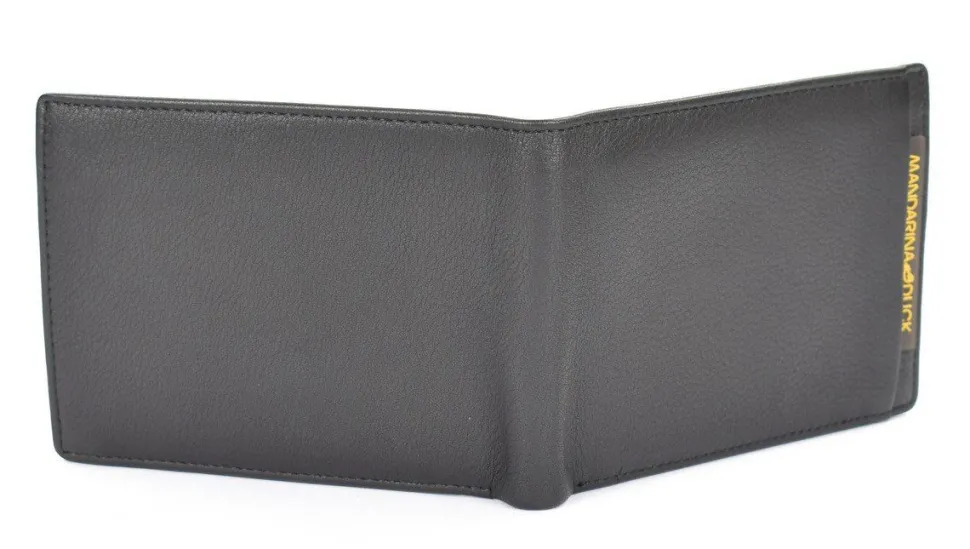 Portafoglio uomo in pelle Mandarina Duck Dual UDP03 Nero