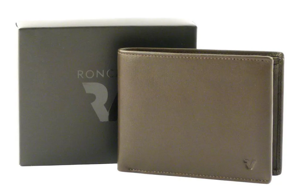 Portafoglio uomo in pelle Roncato Pascal 2901 marrone