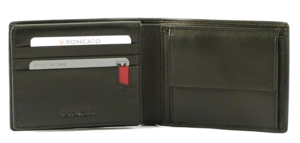 Portafoglio uomo in pelle Roncato Pascal 2900 nero