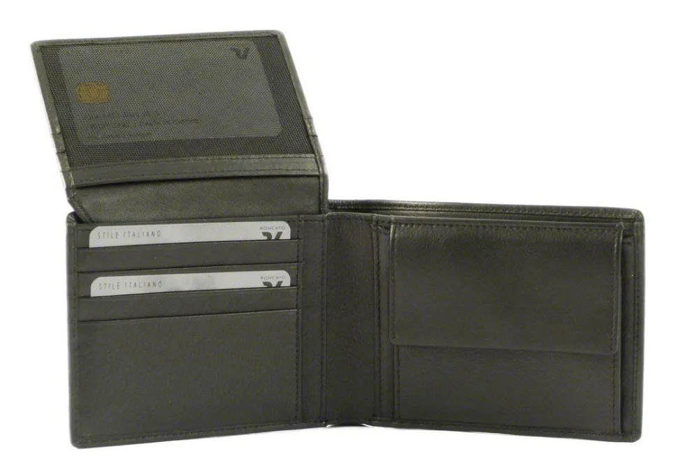 Portafoglio uomo in pelle Roncato Pascal 2900 nero