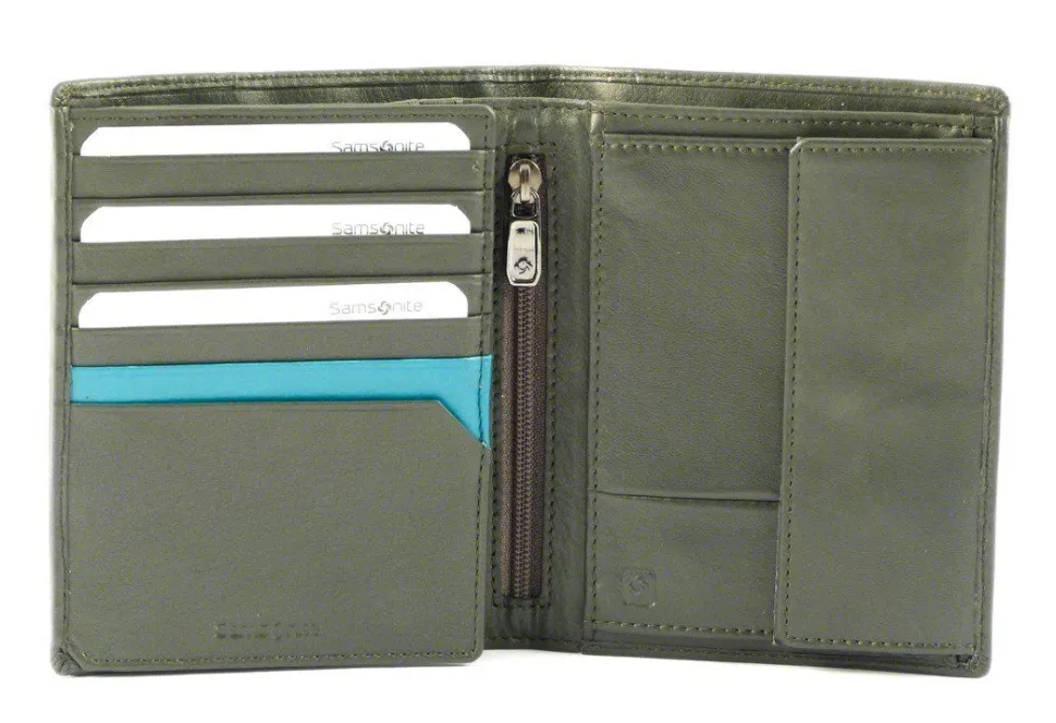 Portafoglio uomo in pelle Samsonite Formalite 122 Grigio