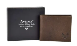 Portafoglio uomo piccolo Avirex Durango DRN06 Marrone