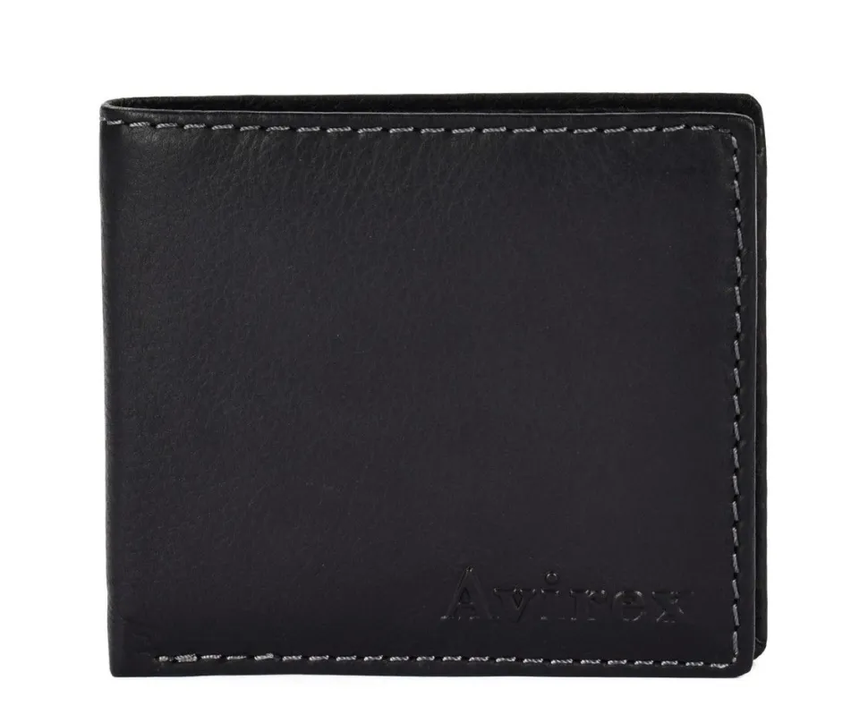 Portafoglio uomo piccolo Avirex Austin AST05 Nero