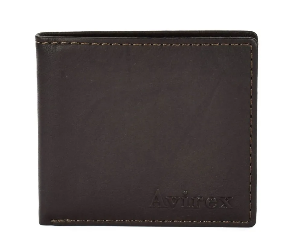 Portafoglio uomo piccolo Avirex Austin AST05 Marrone