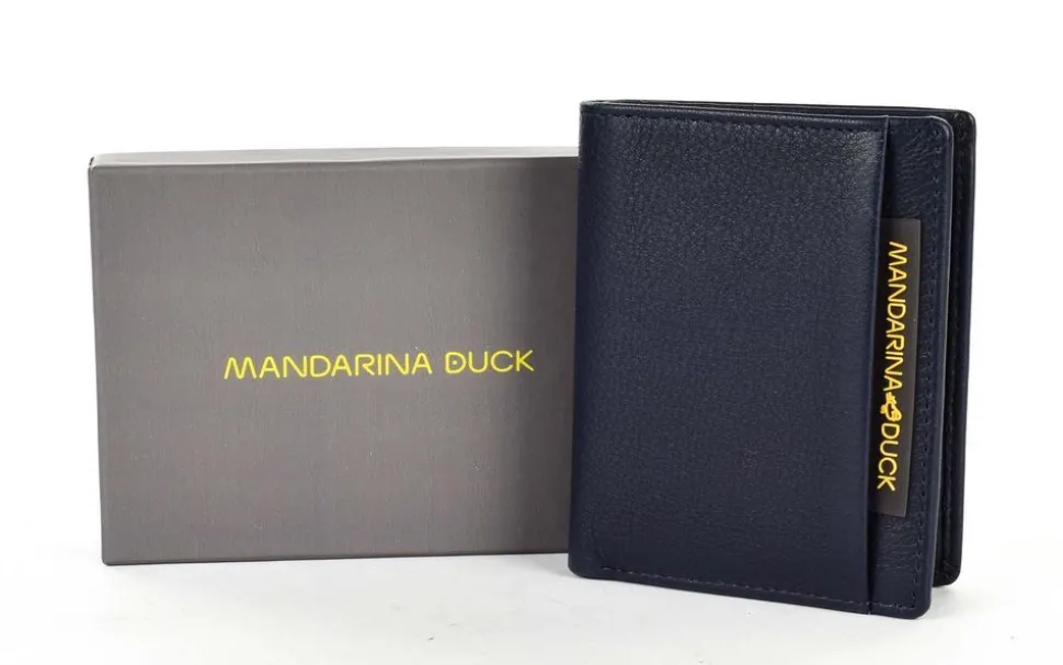 Portafoglio uomo piccolo in pelle Mandarina Duck Dual UDP04 Eclipse