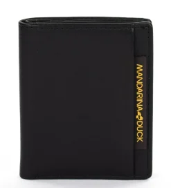 Portafoglio uomo piccolo in pelle Mandarina Duck Dual UDP04 Nero