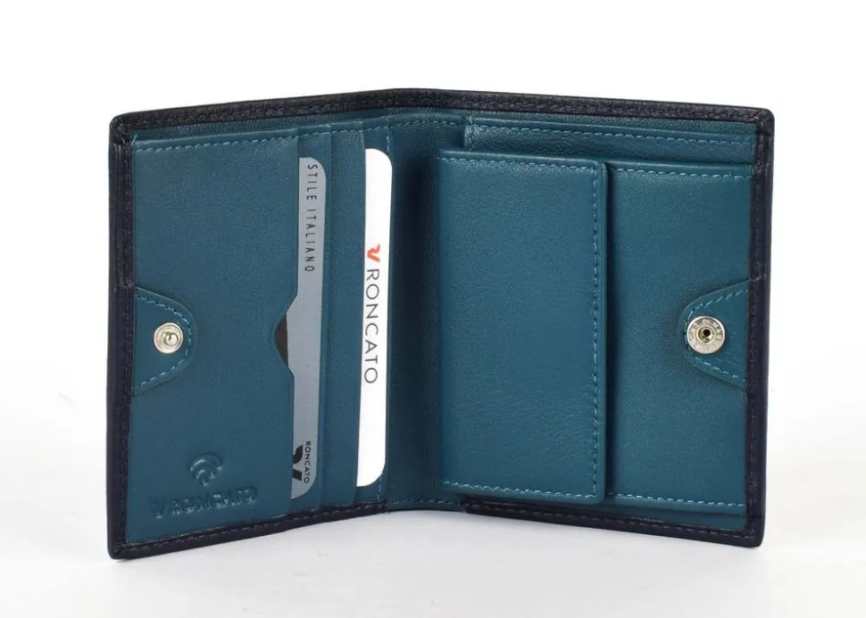 Portafoglio uomo piccolo Roncato Vesuvio 0023 Navy/Blu