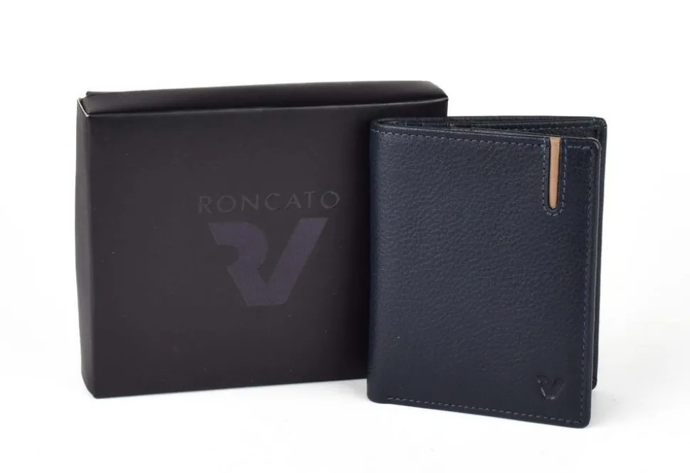 Portafoglio uomo piccolo Roncato Liverpool 1045 Blu