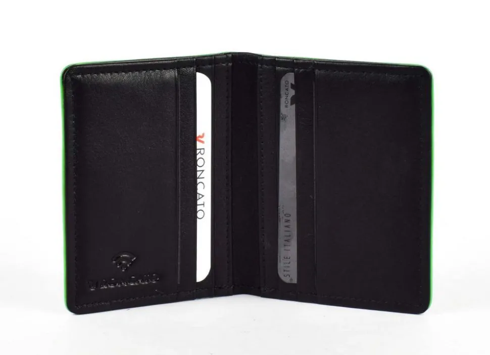Portafoglio uomo piccolo Roncato Iron 4.0 714 Nero/Verde