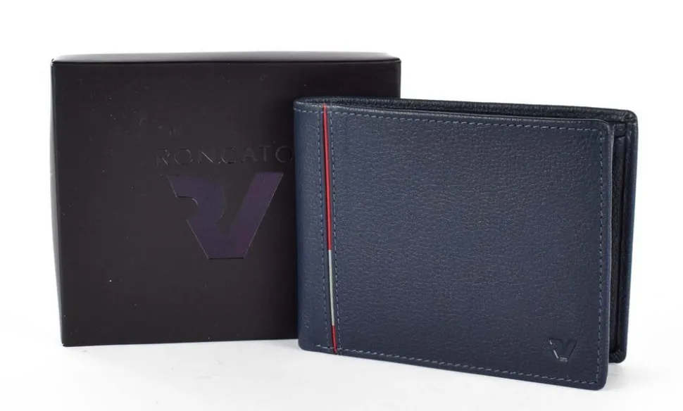 Portafoglio uomo piccolo Roncato Boston 2633 Navy