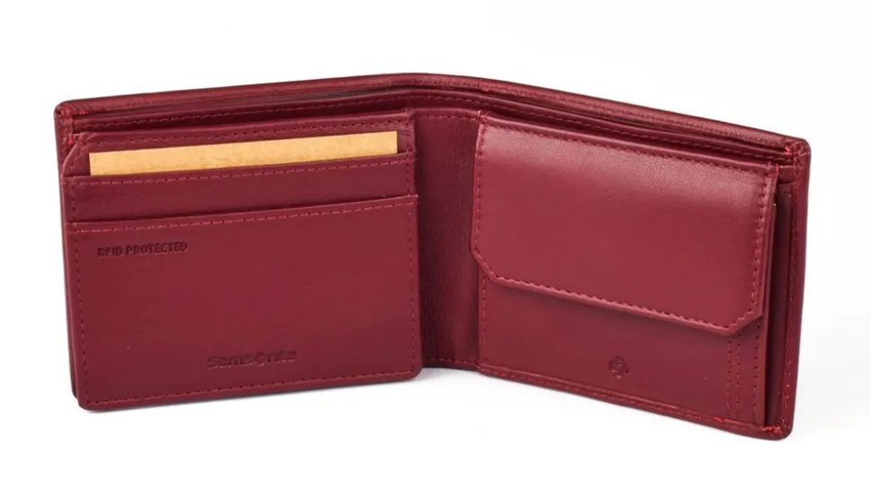 Portafoglio uomo piccolo Samsonite Attack 2 SLG 046 Bordeaux