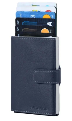 Portafoglio uomo piccolo Samsonite Alu Fit Blu