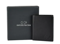 Portafoglio uomo piccolo sottile Emporio Cattani 008 Nero
