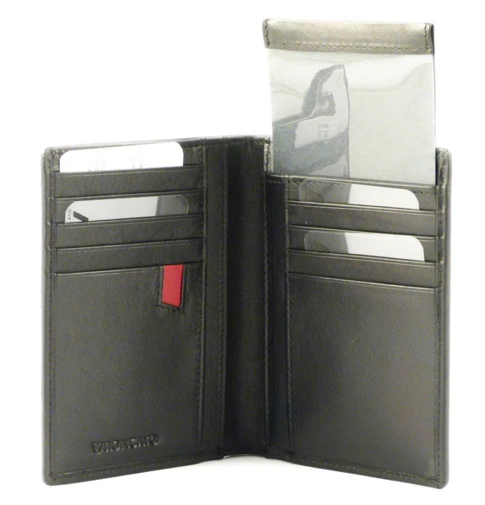 Portafoglio uomo sottile in pelle Roncato Pascal 2905 nero