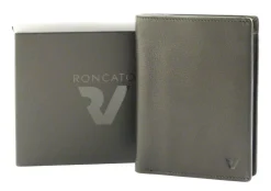 Portafoglio uomo sottile in pelle Roncato Pascal 2905 nero