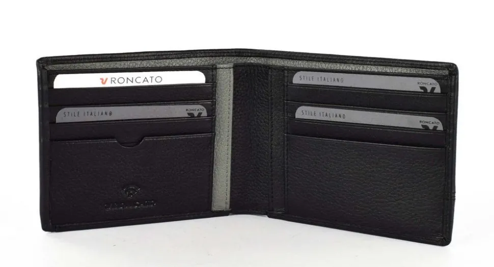 Portafoglio uomo sottile Roncato Alaska 2412 Nero