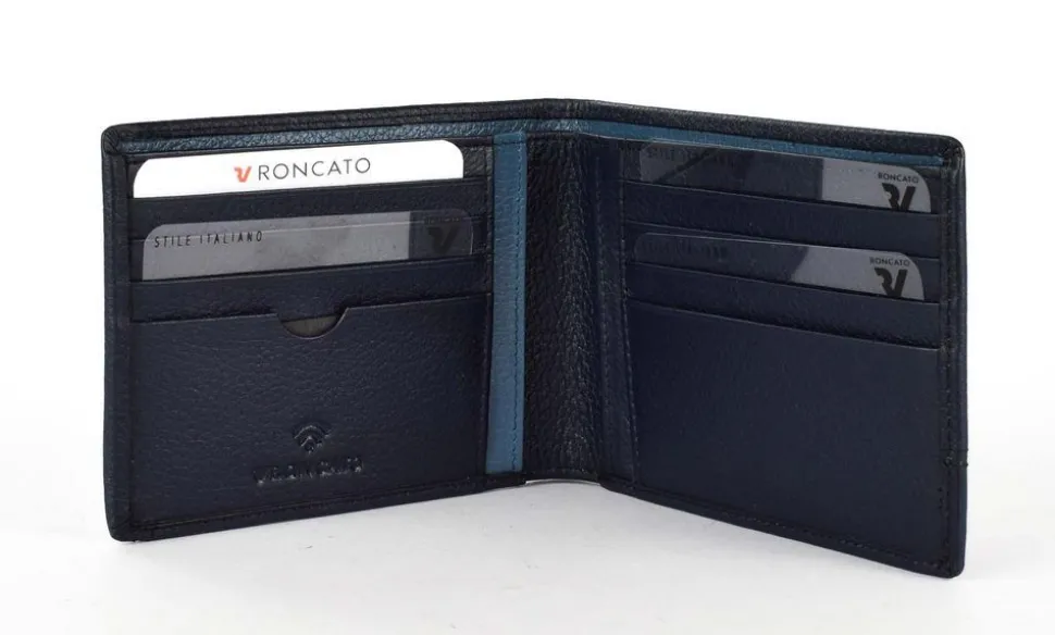 Portafoglio uomo sottile Roncato Alaska 2412 Navy