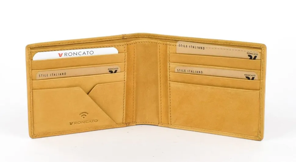 Portafoglio uomo sottile Roncato Salento 1232 Camel