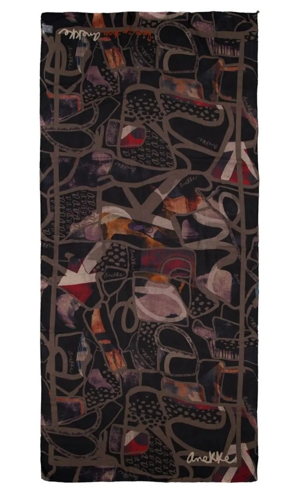 Sciarpa Anekke Nature Nera 39470-041