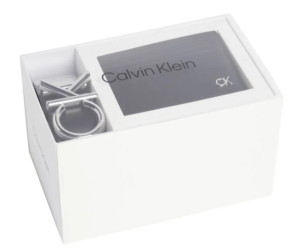 Set regalo Portadocumenti e cintura Calvin Klein Nero