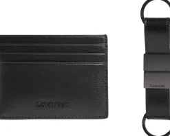 Set regalo Portadocumenti e Portachiavi Calvin Klein Nero