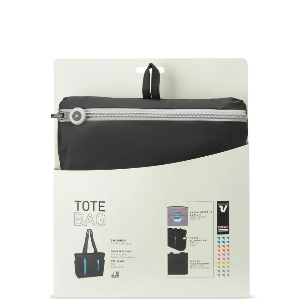 Shopper bag pieghevole Roncato Compact 2013 Nero Fumo