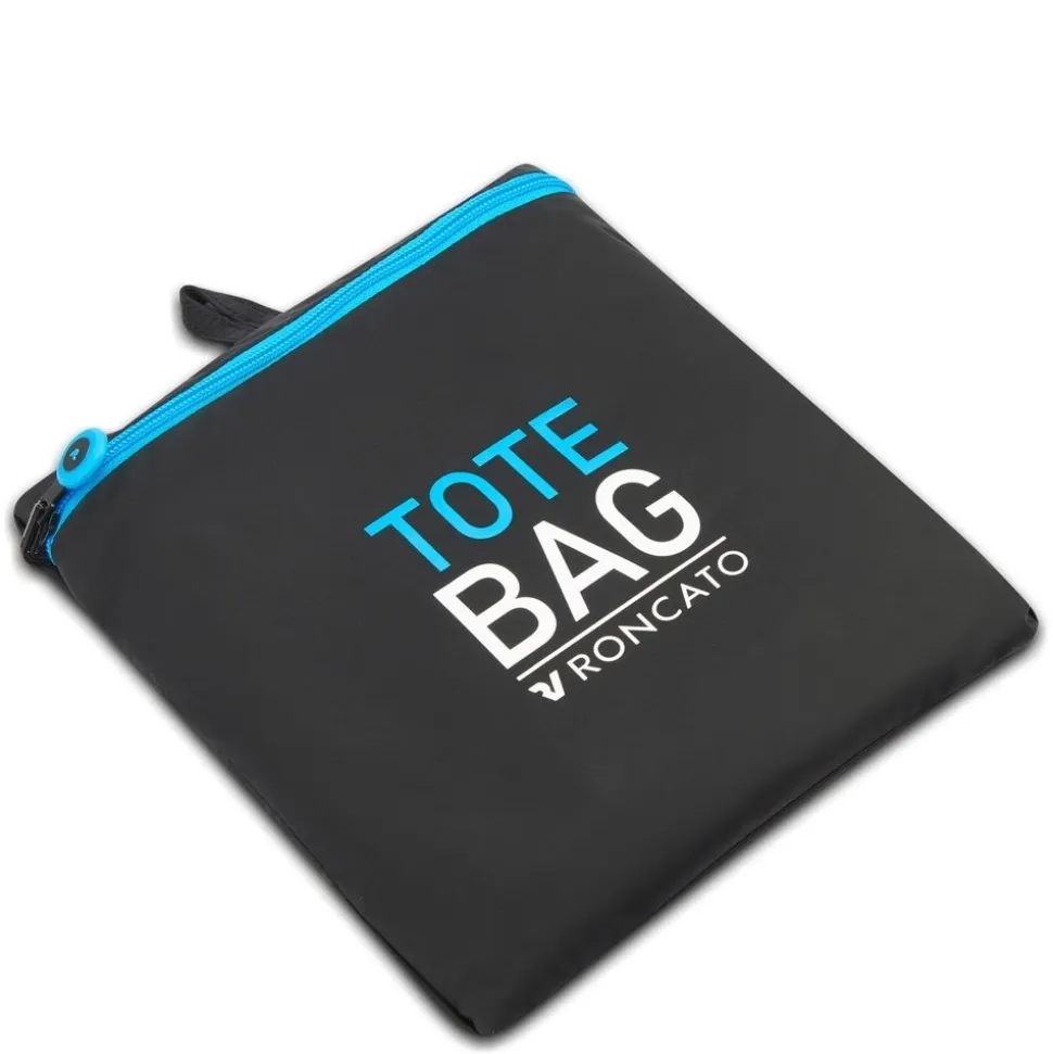 Shopper bag pieghevole Roncato Compact 2013 Nero Blu