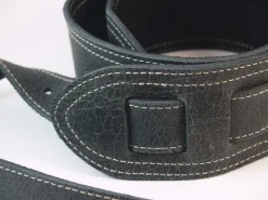 Tracolla per chitarra/basso in pelle Standard line nera