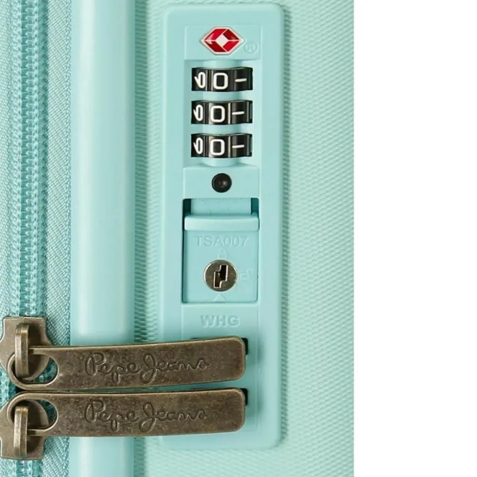 Trolley cabina espandibile Pepe Jeans Highlight Turchese