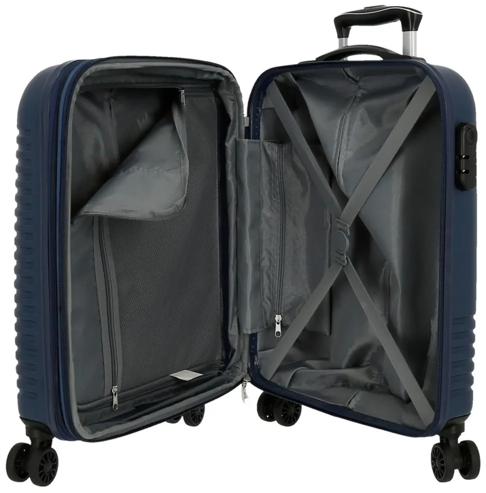 Trolley cabina espandibile Roll Road India Blu