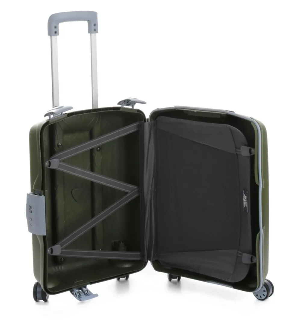 Trolley cabina Roncato Light 4 ruote Verde Militare